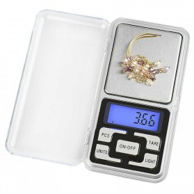 Taffware Digipounds Timbangan Emas Mini Pocket 0.2kg Akurasi 0.01g - MH-200 - Silver