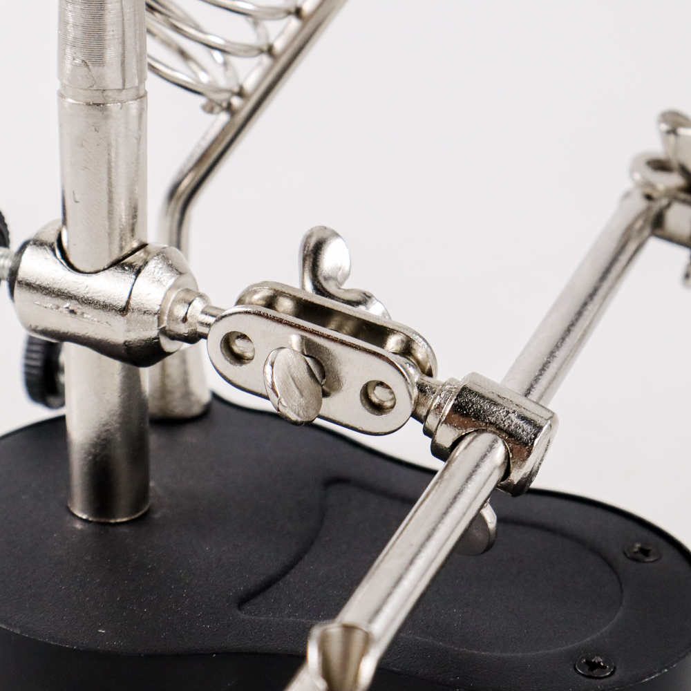 Taffware Alat Pegangan Solder Helping Hand dan Kaca Pembesar LED - TE