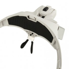 Kacamata Pembesar Reparasi Jam 3.5x Magnifier 2 LED - 9892B2 - White - 6