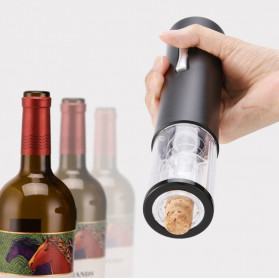 Wannafree Pembuka Tutup Botol Wine Otomatis Corkscrew Bottle Opener - F290022 - Black