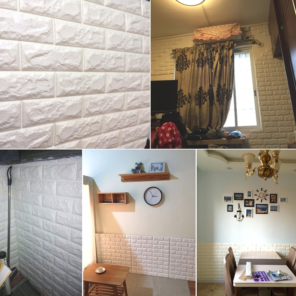 Sticker Wallpaper Dinding 3D Embosed Model Bata 60x30cm Sticker Wallpaper Dinding 3D Embosed Model Bata 60x30cm