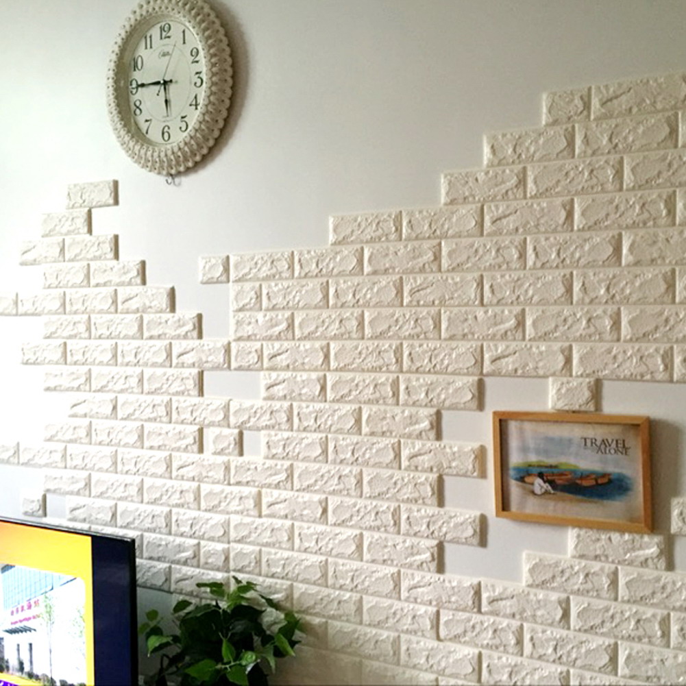 Sticker Wallpaper Dinding 3D Embosed Model Bata 60x30cm Sticker Wallpaper Dinding 3D Embosed Model Bata 60x30cm