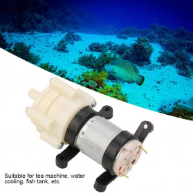 Pompa Air Mini Aquarium Ikan Fish Tank 12 V - 385B-9 - White