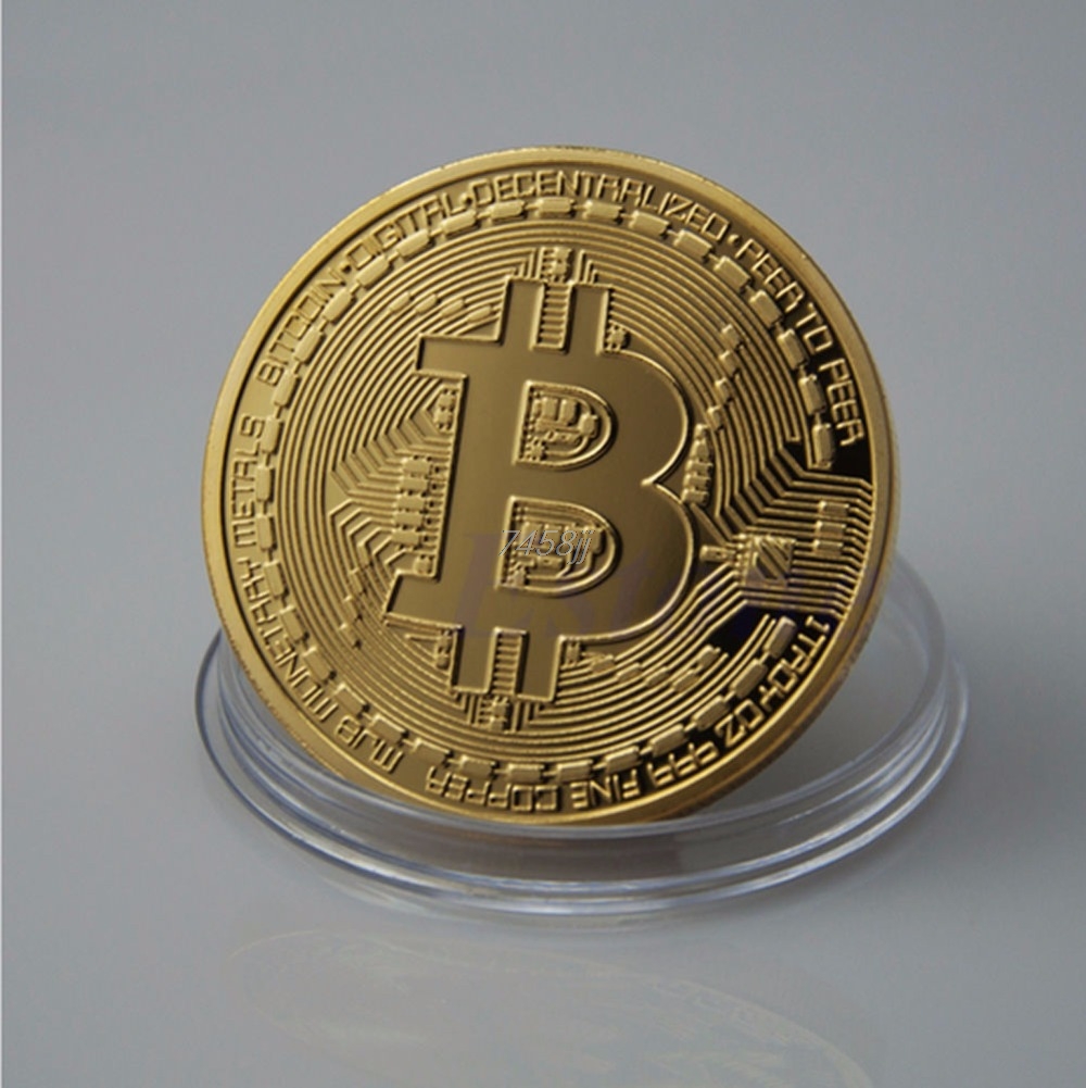 Gambar produk Gold Plated Bitcoin Miniatur