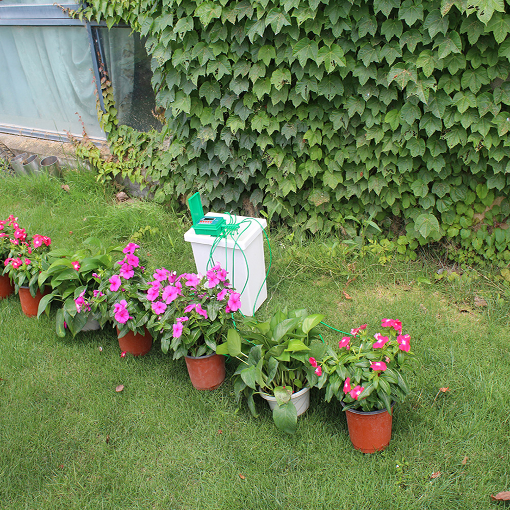 Timer Irigasi Air Tanaman Otomatis Micro Drip Home Watering Kits Green Jakartanotebookcom