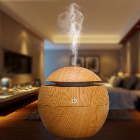 Taffware Air Humidifier Aromatherapy Oil Diffuser 130ml Wood Design - HUMI H41 - Yellow - 7
