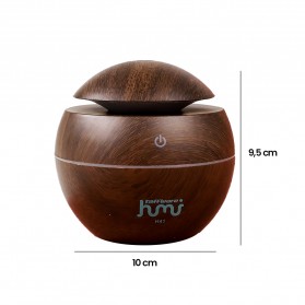 Taffware Air Humidifier Aromatherapy Oil Diffuser 130ml Wood Design - HUMI H41 - Brown - 9