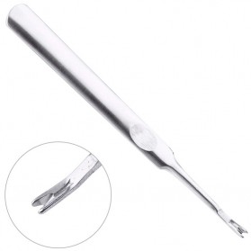 Alat Pencabut Kulit Mati Kutikula Nail Spoon Stainless Steel - Silver - 8
