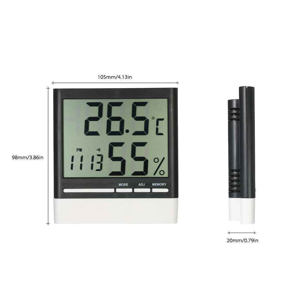 Sinotimer Jam  Alarm  LED Weather Station Thermometer CX 