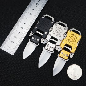 KNIFEZER JINJUNLANG Transformer Pisau Lipat Mini Portable Knife Survival Tool - H15 - Black - 3