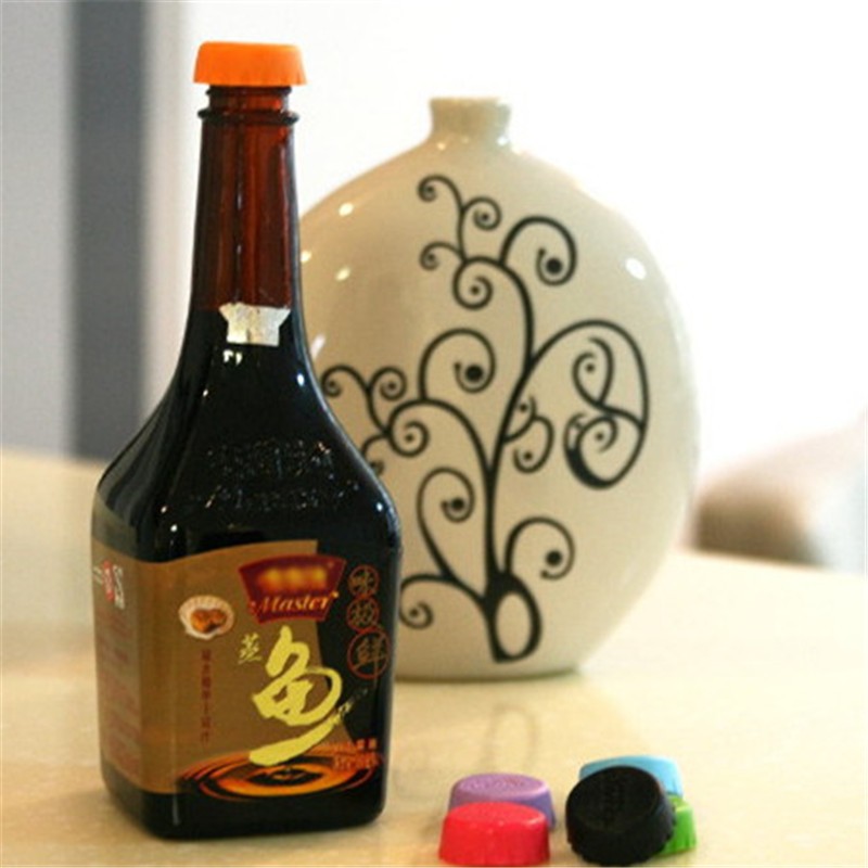 Tutup Botol Bir Silicone 6 PCS - Multi-Color