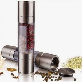 One Two Cups Pepper Mill Grinder 2 in 1 Penggiling Lada - ZX-S22 - Silver - 1