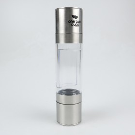 One Two Cups Pepper Mill Grinder 2 in 1 Penggiling Lada - ZX-S22 - Silver - 2