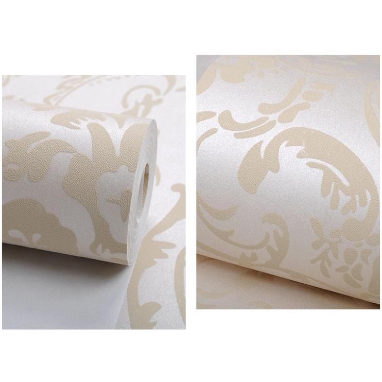 Wallpaper Dinding Glossy Modern European Style White Wallpaper Dinding Glossy Modern European Style White