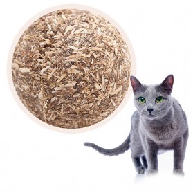 Mainan Cakaran Kucing Bentuk Bola Aroma Catnip Cat Scratcher Ball - Brown