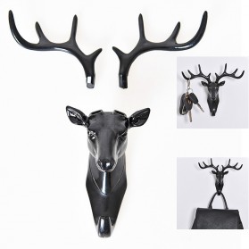 Gantungan Dinding Model Antlers Head - YQX003-2018 - Black - 1