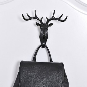 Gantungan Dinding Model Antlers Head - YQX003-2018 - Black - 2