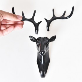 Gantungan Dinding Model Antlers Head - YQX003-2018 - Black - 5