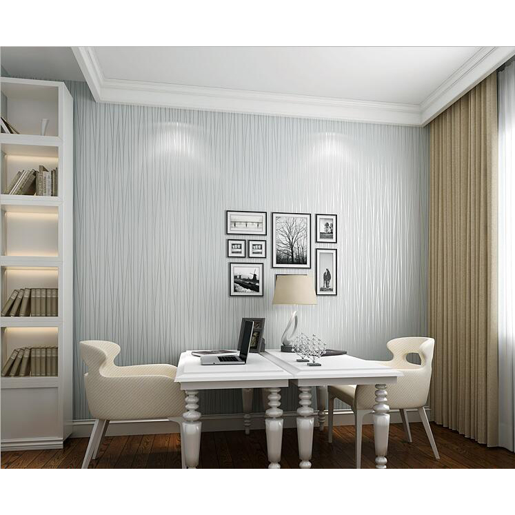  Wallpaper Dinding  Modern Murals 0 53 x 9 5 Meter Gray 