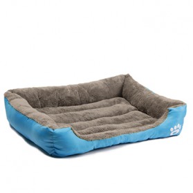 Naturelife Tempat Tidur Hewan Peliharaan Anjing Size XL 80 x 60 cm - Blue - 1