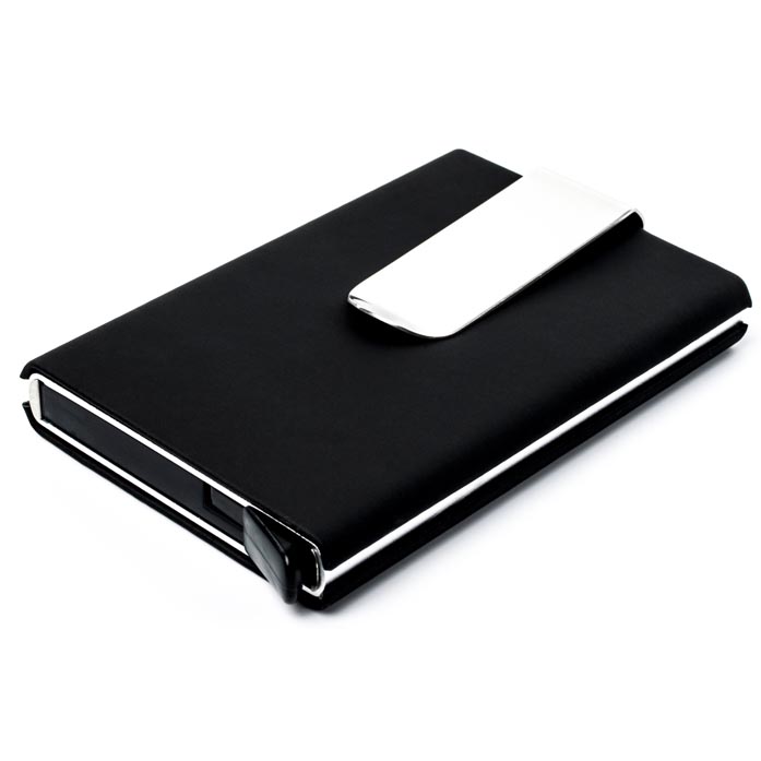 Dompet Holder Klip Kartu dan Uang Kertas - Black