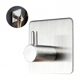 Gantungan Dinding Kapstok Hook Hanger Stainless Steel - H011A - Silver