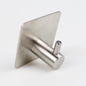 Gantungan Dinding Kapstok Hook Hanger Stainless Steel - H011A - Silver - 3