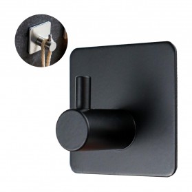 Gantungan Dinding Kapstok Hook Hanger Stainless Steel - H011A - Black
