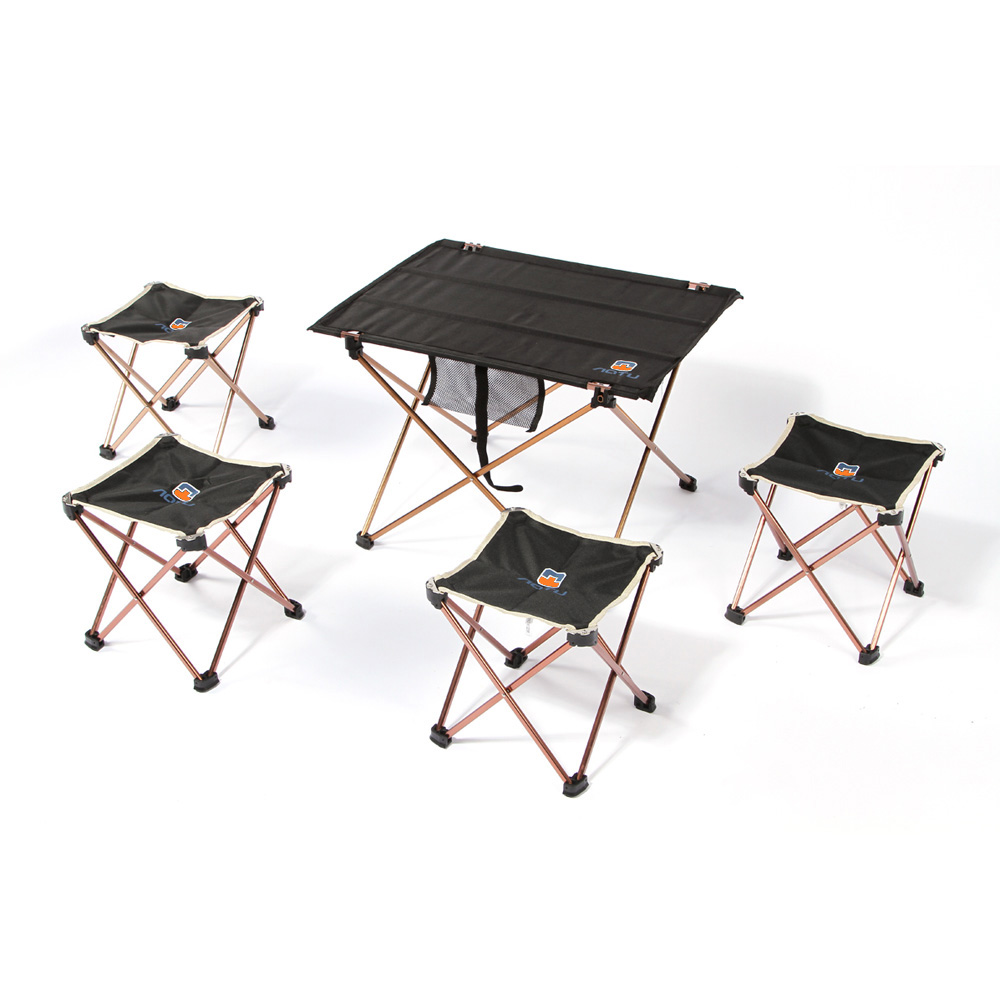 AOTU Meja Lipat Camping  Outdoor Piknik Black 