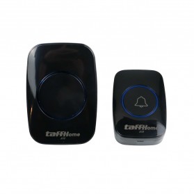 Taffware CACAZI A10 Bel Pintu Wireless Remote Doorbell LED 38 Tunes 1 PCS Receiver - Black