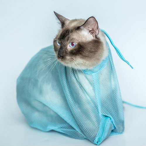 Kantong Kucing Multifungsi Cat Grooming Bag Blue Kantong Kucing Multifungsi Cat Grooming Bag Blue