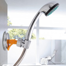 BATHE PROJECT Suction Clamp Holder Shower Mandi - JJ14711 - Silver - 5