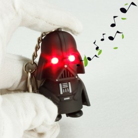 Gantungan Kunci Sound LED Model Darth Vader Stormtrooper Star Wars - BS-050 - Black