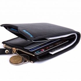 Baborry Dompet Kulit Klasik Pria - Black - 1