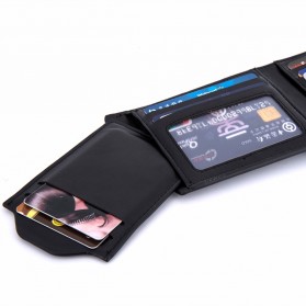 Baborry Dompet Kulit Klasik Pria - Black - 3