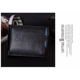 Baborry Dompet Kulit Klasik Pria - Black - 5