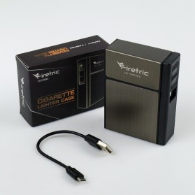 Firetric Focus Kotak Rokok 20 Slot dengan Korek Elektrik Removable - JD-YH035A - Black - 10