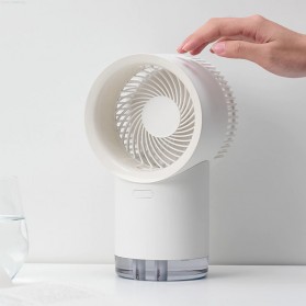 3Life Kipas Mini Cooling Fan Humidifier Mist USB Wired Version  - 365 - Blue - 4