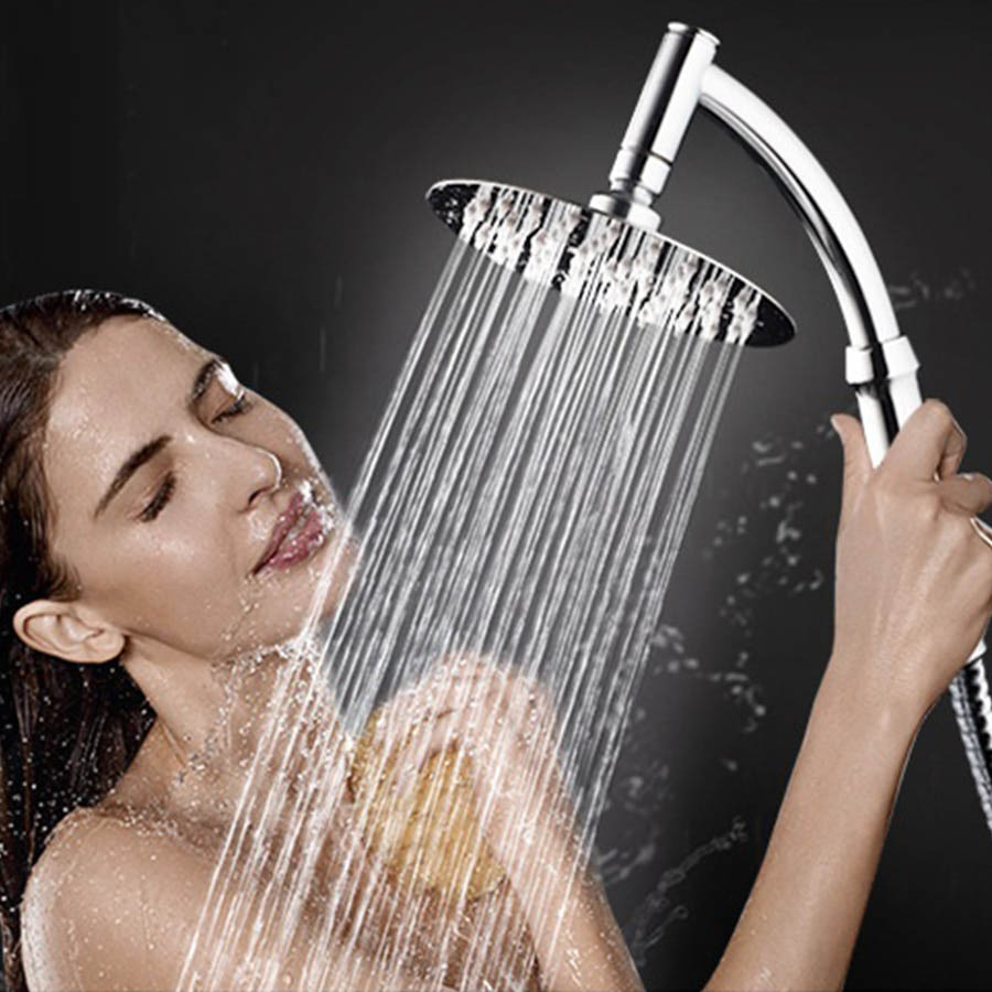 Kepala Shower Mandi Rainfall Stainless Steel Round Shower 4 Inch - 201