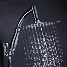 Kepala Shower Mandi Rainfall Stainless Steel Square Shower 6 Inch - 201 - Silver - 2