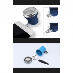 Zuober Alat Cukur Jenggot Travel Portable USB Mini Shaver Trimmer - T01-U - Black - 4