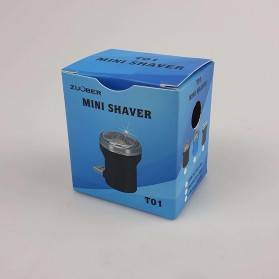 Zuober Alat Cukur Jenggot Travel Portable USB Mini Shaver Trimmer - T01-U - Black - 6