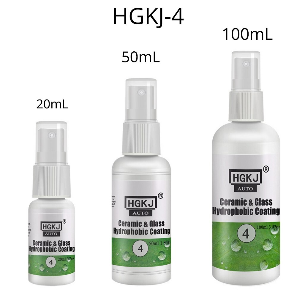 Gambar produk HGKJ Cairan Anti Air Kaca Mobil Hydrophobic Nano Spray Ceramic Glass Coating Waterproof Liquid 50ml - HGKJ-4