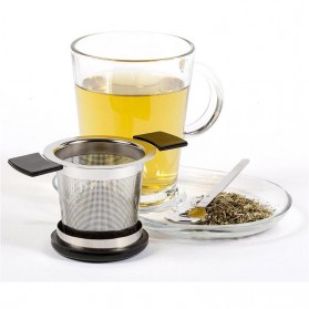 Filter Saringan Teh Premium Tea Infuser Brew-In - WLC366B - Black