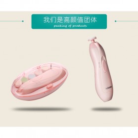 Alat Potong Kuku Bayi Electric Baby Nail Trimmer - TD-288 - Pink - 6