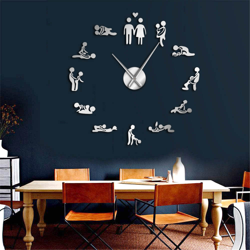  Jam Dinding Besar  DIY Giant Wall Clock Quartz Creative 