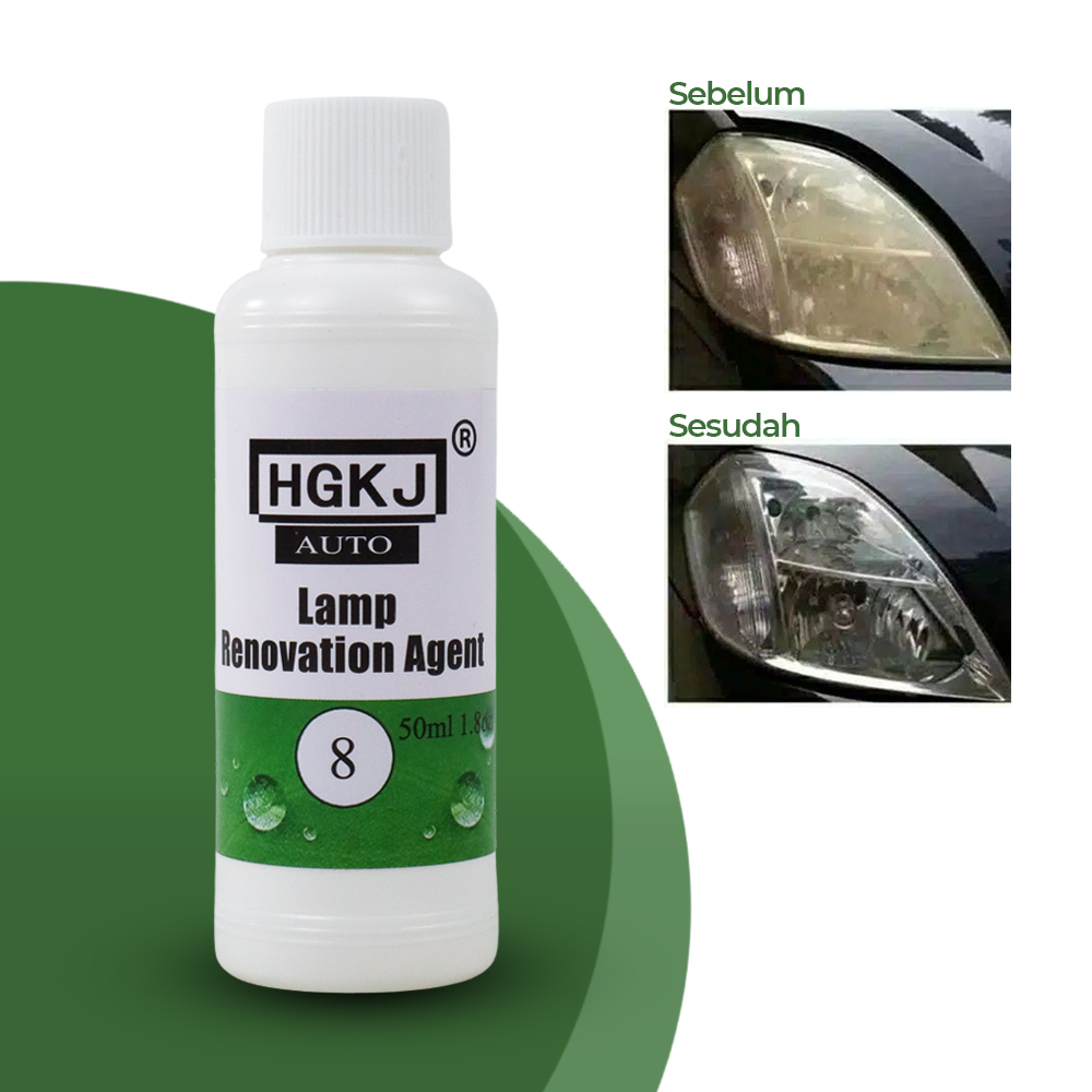 Gambar produk Cairan Pemutih Lampu Kendaraan Lens Restoration Headlight Brightener Lamp Renovation Agent 50ml - HGKJ-8