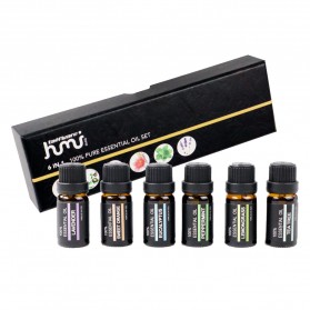Taffware HUMI Set Pure Essential Fragrance Oils Minyak Aromatherapy Diffusers 10ml 6PCS - RH-06 - 1