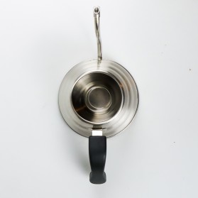 One Two Cups Coffee Maker Pot V60 Drip Kettle Teko Barista 1000ML - V60 - Silver - 4