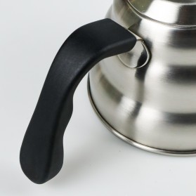 One Two Cups Coffee Maker Pot V60 Drip Kettle Teko Barista 1000ML - V60 - Silver - 6